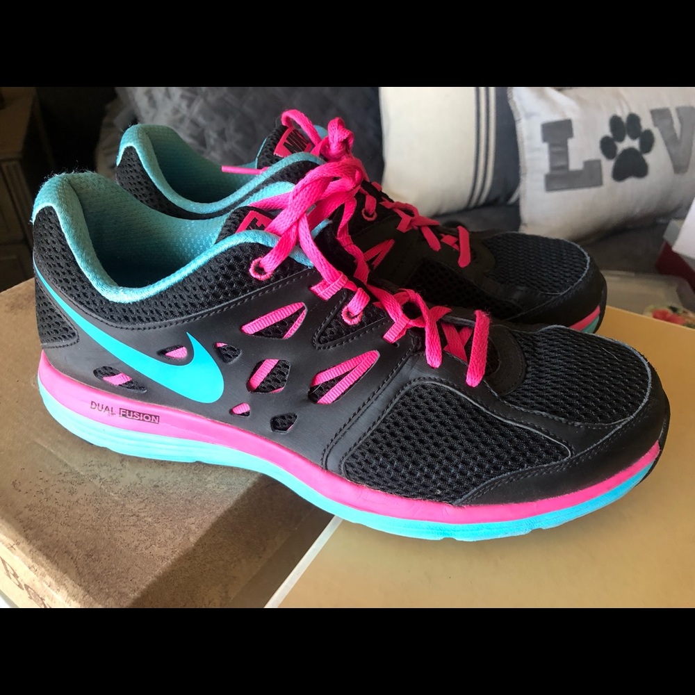 Black/Multi Nike Sneakers, 10